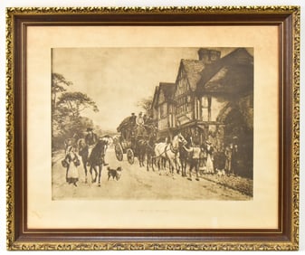 'THE LAST CHANGE' LITHOGRAPH BY HEYWOOD HARDY