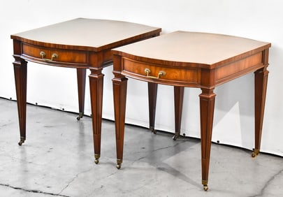 PAIR OF WEIMAN MAHOGANY END TABLES