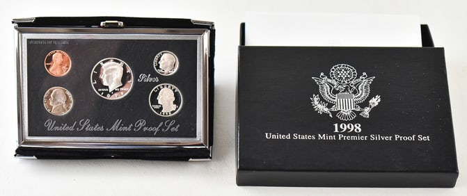 1998 UNITED STATES MINT PREMIER SILVER PROOF SET