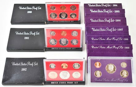 1980s UNITED STATES PROOF SETS