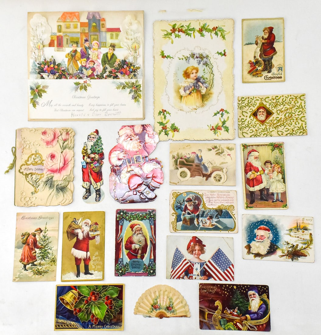 ANTIQUE & VINTAGE CHRISTMAS DIVIDED-BACK POSTCARDS (1 of 3)