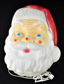 1968 EMPIRE BLOW MOLD LIGHT-UP SANTA CLAUS HEAD