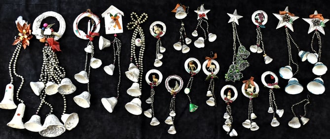 VINTAGE JAPAN-MADE FOIL-WRAPPED CHRISTMAS ORNAMENTS
