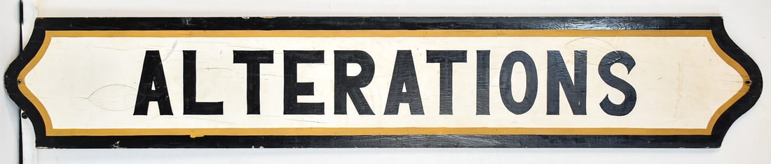 ANTIQUE ALTERATIONS SIGN