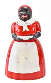 BLACK AMERICANA 'AUNT JEMIMA' PLASTIC COOKIE JAR