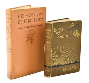 COLONEL W.A. GRAHAM 'THE STORY OF LITTLE BIG HORN' & ELIZABETH B. CUSTER 'BOOTS AND SADDLES'