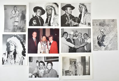 COLLECTION OF PHOTOS OF IRON EYES CODY