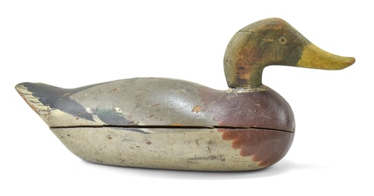 ANTIQUE WOODEN MALLARD DUCK DECOY