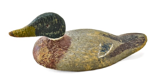 EARLY 20TH C. MALLARD DUCK DECOY