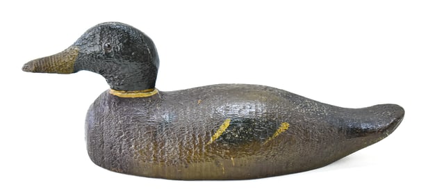 WOODEN PAINTED MALLARD DUCK DECOY