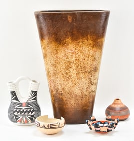 COLLECTION OF NATIVE AMERICAN POTTERY & MORE