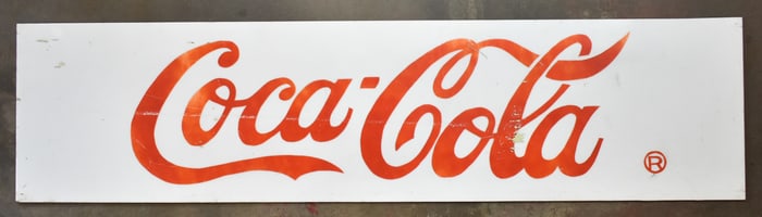 PLEXIGLASS OR ACRYLIC COCA-COLA SIGN