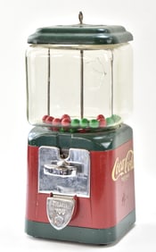 VINTAGE OAK MFG. CO. COCA-COLA GUM BALL MACHINE