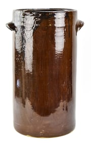 LARGE EARLY 20TH C. FERMENTING STONEWARE CROCK