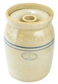 MARSHALL POTTERY SALT-GLAZED BUTTER CHURN