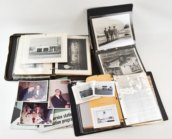 FRED COLLINS (ATTR.) MARFAK-TEXACO EPHEMERA COLLECTION: PROMOTIONAL PHOTOGRAPHS, LETTER