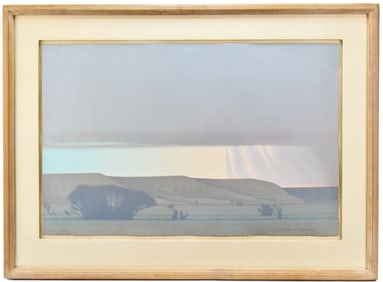 RUSSELL CHATHAM SIGNED ARTIST PROOF 'SQUALL IN LATE NOVEMBER' LITHOGRAPH