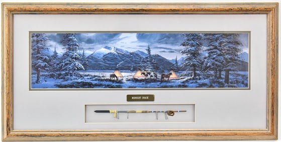 GUY ROWBURY 'MIDNIGHT SNACK' SIGNED LIMITED EDITION LITHOGRAPH