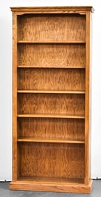 CONTEMPORARY OAK VENEER BOOKCASE