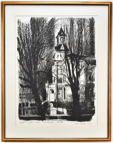 NELSON SANDGREN CORVALLIS, OR 'BENTON CO. COURTHOUSE' OIL PASTEL