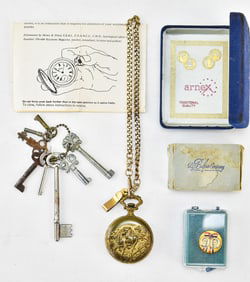 VINTAGE ARNEX POCKET WATCH AND OTHER COLLECTIBLES