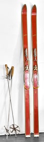 VINTAGE KRYSTAL 'COMBI EXHIBITION' EXPERT MODEL PAIR OF SKIS