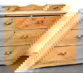 VICTORIAN PINE CHEST OF DRAWERS