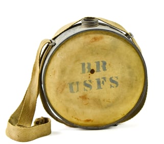 VINTAGE UNITED STATES FOREST SERVICE DRUM CANTEEN