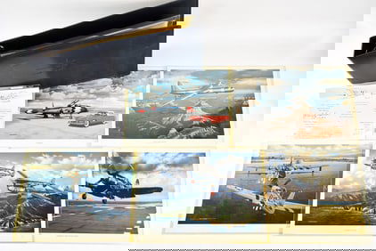 SIGNED AVIATION ART PRINTS: THE STOKES COLLECTION, LONNIE ORTEGA, SIGNED PILOT PHOTOGRAPHS