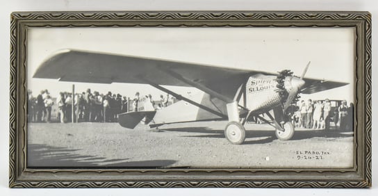 FRAMED SPIRIT OF ST. LOUIS IN EL PASO TEXAS PHOTOGRAPH