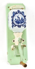 GERMAN DELFT BLUE WALL MOUNT COFFEE GRINDER