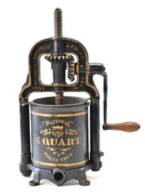 NATIONAL SPECIALTY MANUFACTURING COMPANY CAST IRON FOOD PRESS
