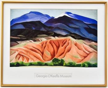 GEORGIA O'KEEFFE 'BLACK MESA LANDSCAPE, NEW MEXICO' LITHOGRAPH