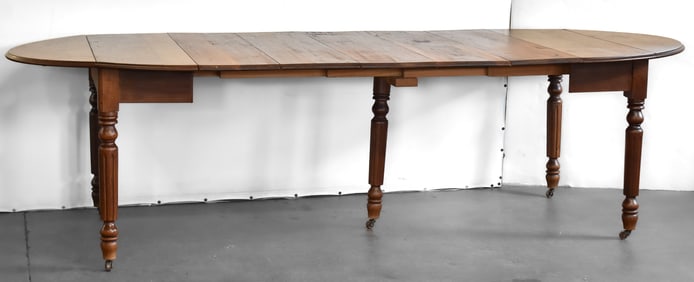 FIVE LEG DINING TABLE, CIRCA EARLY 20TH CENTURY