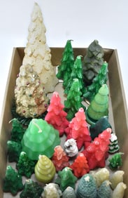 VINTAGE CHRISTMAS TREE CANDLES: GURLEY & TAVERN