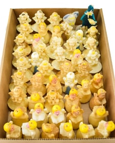 VINTAGE CHRISTMAS ANGEL CANDLES: GURLEY & TAVERN