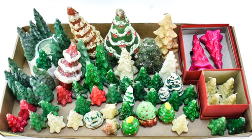 VINTAGE CHRISTMAS TREE CANDLES: GURLEY & TAVERN