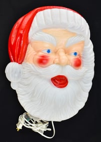 VINTAGE CANADIAN SANTA CLAUS FACE BLOW MOLD