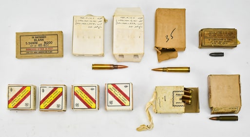 ASSORTED MILITARY 9X23MM & EUROPEAN CARTRIDGE HANGUN & RIFLE AMMUNITION