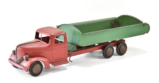TURNER TOYS PRESSED STEEL DODGE DUMP TRUCK TOY