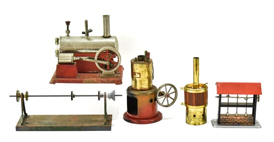 CIRCA 1940s-50s TOY STEAM ENGINES & ACCESSORIES