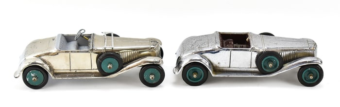 PAIR OF C. 1930 FAITH MFG. CO. DIE-CAST ALUMINUM MODEL RACE CARS