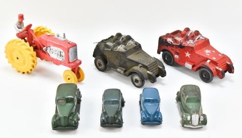 VINTAGE RUBBER TOY CARS: AUBURN RUBBER COMPANY, SEIBERLING LATEX PRODUCTS COMPANY, RAINBOW RUBBER