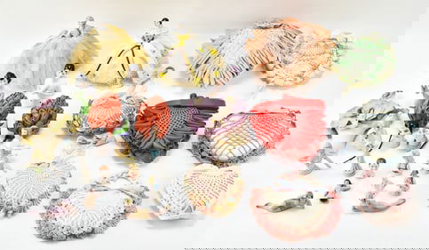 COLLECTION OF ANTIQUE PIN CUSHION DOLLS