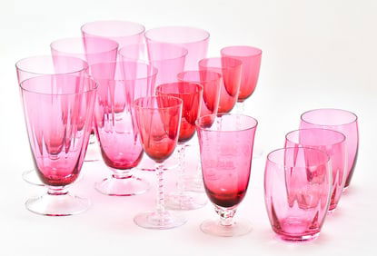 COLLECTION OF CRANBERRY GLASSWARE