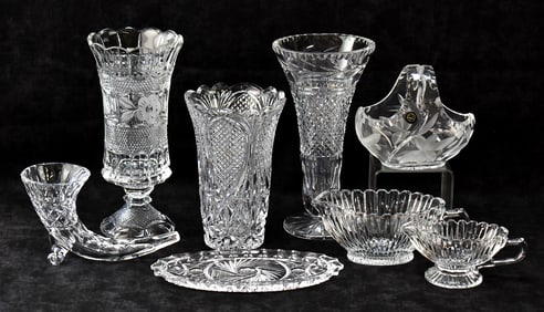 ASSORTED CRYSTAL TABLEWARE