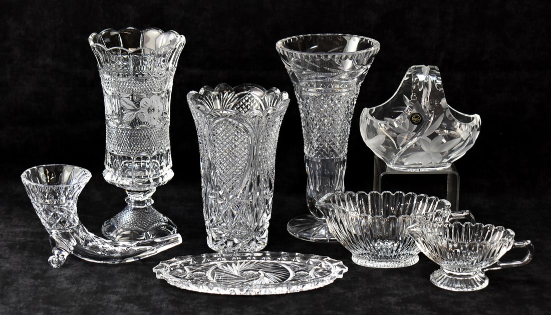 ASSORTED CRYSTAL TABLEWARE (1 of 2)
