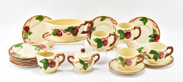 SET OF FRANCISCAN APPLE PATTERN TABLEWARE