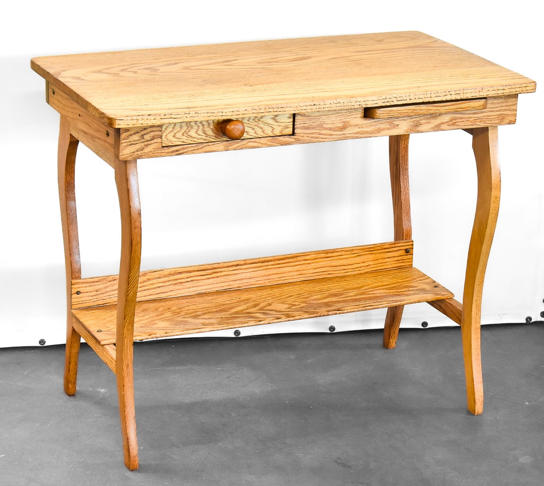 DENVER UNION STATION OAK WORK DESK (1 of 2)