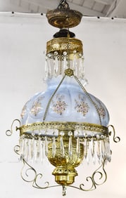 VICTORIAN-STYLE PARLOR OIL LAMP
